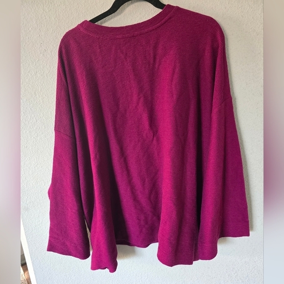 St John Bay Sweater Women 2X Plus Red Side Buttons Knit Long Sleeve N… - Picture 12 of 15